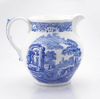 A large 'Italian Spode' transfer-printed blue and white water jug, 19th/20th century