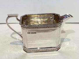 A George V silver four-piece tea service, Sheffield, Roberts & Belk Ltd, 1928