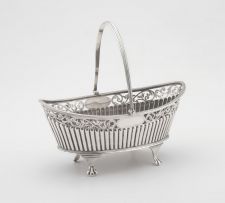 A Victorian silver basket, maker's initials CF, Sheffield, 1886, retailed by Mappin & Webb, London
