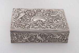 An Edward VII silver jewellery casket, William Comyns & Sons, London, 1907