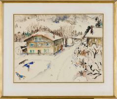 Maud Sumner; Snow with Chalet