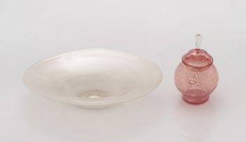 A Venetian glass dish, 20th century