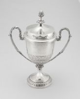 An Edward VII silver trophy cup, Hawksworth, Eyre & Co Ltd, London, 1903