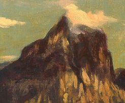 Edward Roworth; Landscape with Shepherd and Flock