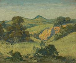 Jacob Hendrik Pierneef; Landscape with Distant Koppie