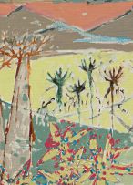 Gordon Vorster; Landscape with Baobab Trees