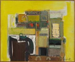 Sidney Goldblatt; Abstract Composition in Yellow