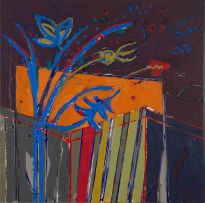 Henry Symonds; Abstract with Flowers