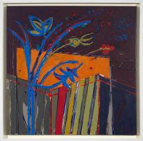 Henry Symonds; Abstract with Flowers