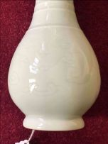 A Chinese celadon-glazed vase, late 19th century