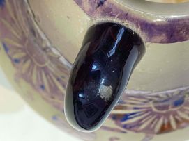 An Art Deco Schneider cameo and frosted two-handled glass vase