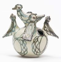 A Rorke's Drift stoneware bird sculpture