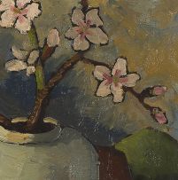 David Botha; Still Life with Blossoms and Fruit
