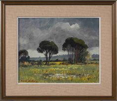 David Botha; Landscape with Trees