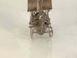 A Dutch silver novelty model of a ship, 1814-1953, .833 standard