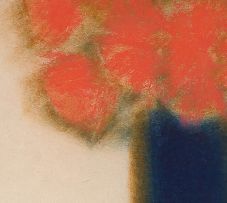 Pieter van der Westhuizen; Poppies in a Blue Jug