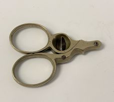 A pair of gilt-metal cigar scissors, modern