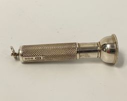 An Edward VII silver cheroot holder and case, Oppenheimer, Seckel & Co, Birmingham, 1906