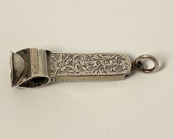 An Edward VII silver cheroot holder and case, Oppenheimer, Seckel & Co, Birmingham, 1906