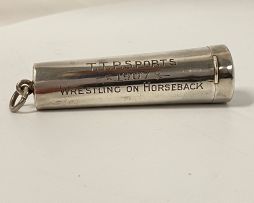 An Edward VII silver cheroot holder and case, Oppenheimer, Seckel & Co, Birmingham, 1906