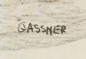Charles Gassner; Cat Grooming Itself