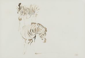 Zakkie Eloff; Two Zebras