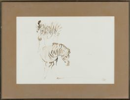 Zakkie Eloff; Two Zebras