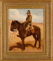 Frans Oerder; Mounted Colonial Soldier