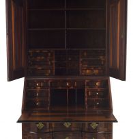 A Cape stinkwood parquetry bureau cabinet, late 18th/early 19th century