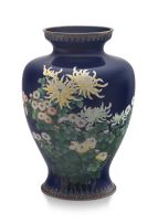 A Japanese cloisonné vase, Ando Cloissoné Company, late 19th/early 20th century