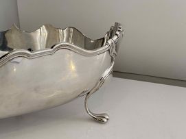 An Edward VII silver bowl, maker's mark worn, London, 1908
