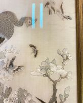 A Chinese embroidered silk panel, 20th century