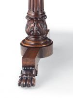 A William IV rosewood library table