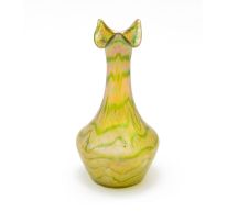 An Art Nouveau Palme-Konig iridescent glass vase, circa 1900