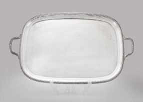 An 'Alpha' silver-plated two-handled tray