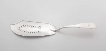 A George III silver 'Fiddle' pattern fish fork, Solomon Hougham, London, 1806