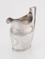 A George III silver cream jug, George Burrows, London, 1797