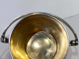 A Colonial Indian silver ice bucket, maker's initial 'R', 19th century