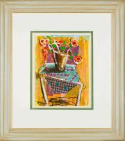 Kagiso Patrick Mautloa; Still Life with Flowers and Chair