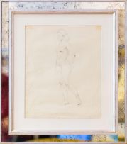Aleksanders Klopcanovs; Female Nude, View from Left Side