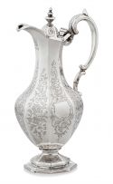 A Victorian silver coffee pot, James McKay, Edinburgh, 1850