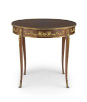 A French kingwood and gilt-metal-mounted occasional table, late 19th/early 20th century
