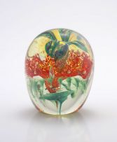 A glass paperweight, Shirley Cloete, mid 20th century