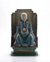 A Chinese Ming style stoneware figure of an Immortal, 19th century