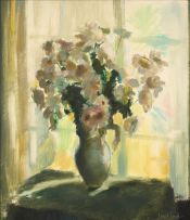 Clement Serneels; Flowers in a Jug