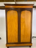 A Cape yellowwood and stinkwood cupboard, 19th century
