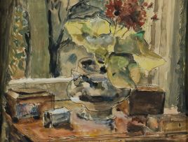 Maud Sumner; Still Life with Pot Plant