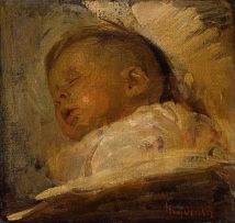 Frans Oerder; Sleeping Baby