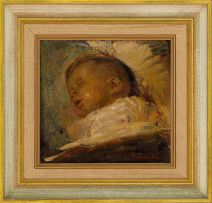 Frans Oerder; Sleeping Baby