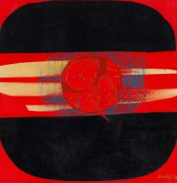 Larry Scully; Red Abstract